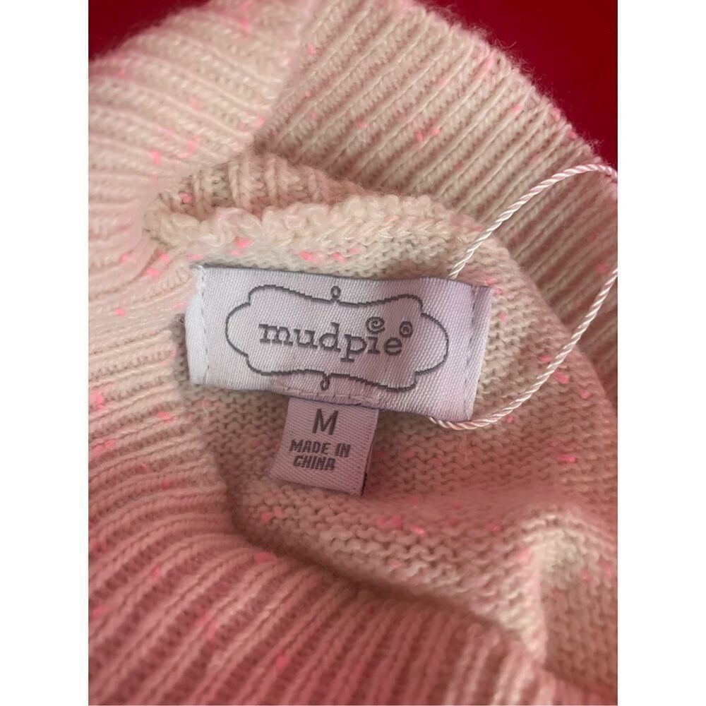 Mud Pie Women's Cream Willa Turtleneck Long Sleeve Pullover Sweater Medium NWT - Picture 2 of 6
